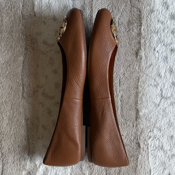 NEW Tory Burch FLAT Chelsea Ballet Flat in Royal Tan Size 11 - Picture 7 of 14